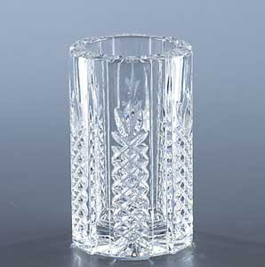 cut crystal pen holder