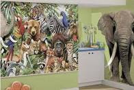 jungle wall mural ideas