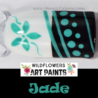 Wildflowers Nail Art Paint Jade
