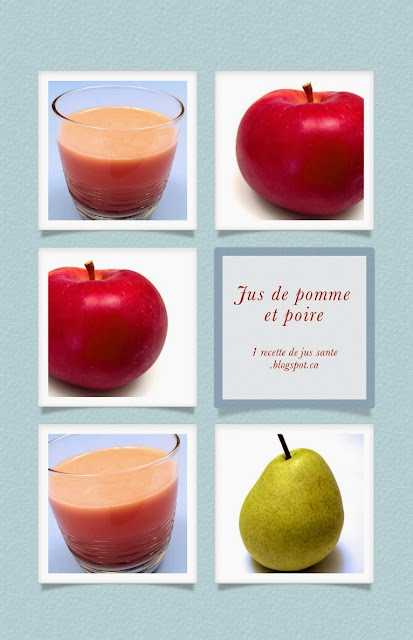 1 Recette De Jus Sante Jus De Pomme Et Poire