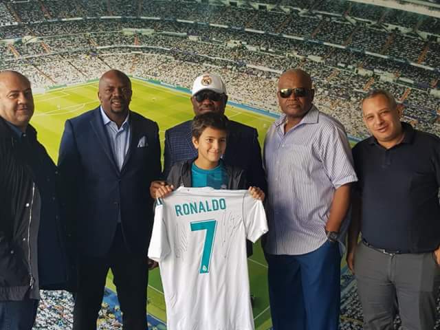 Photos: Governor Wike meets Cristano Ronaldo, Sergio Ramos; to set up Real Madrid Football Academy in Rivers State