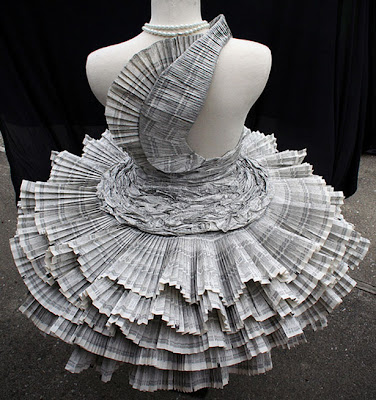 La norteamericana Jolis Paons dise y fabric este vestido en 2008 para su 