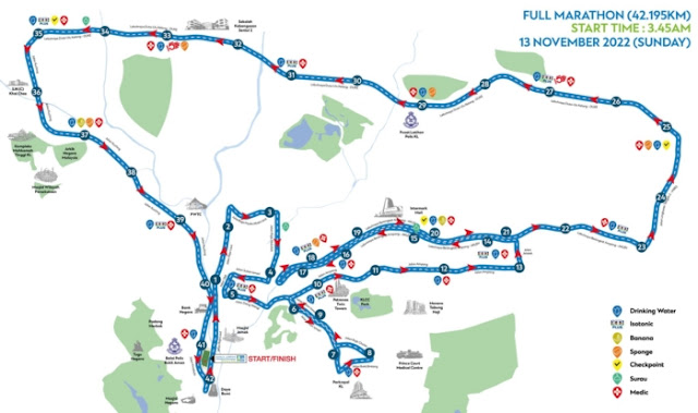 KLSCM 2022 Routes Highlights, KLSCM 2022, Full Marathon Route, Half Marathon Route, 5km route, 10km route, Lifestyle
