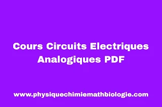 Cours Circuits Electriques Analogiques PDF