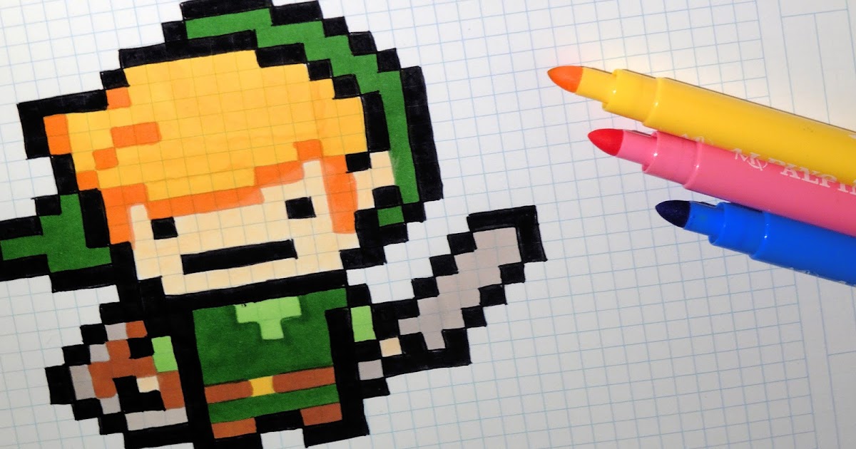 Link Pixel / Legend of Zelda Link Pixel Art Minecraft Map