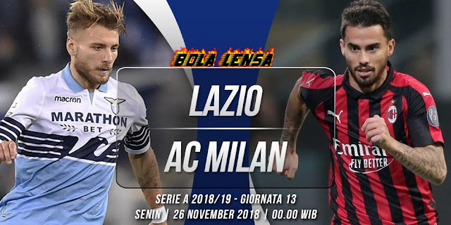 Prediksi Lazio vs AC Milan 26 November 2018 | RejekiBet