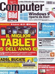 Computer Bild Italia 198 - Ottobre 2014 | ISSN 1824-9906 | PDF HQ | Mensile | Computer | Tecnologia
Computer Bild Italia è la versione italiana della rivista di tecnologia più venduta in Europa, è la testata più completa e aggiornata in materia di Tecnologia ed Elettronica di consumo. Test rigorosi, staff europeo altamente specializzato, accuratezza delle informazioni, fanno di Computer Bild Italia la migliore guida all'acquisto del mercato, la più autorevole. Indirizzata ad un lettore attento ai contenuti e alla precisione delle informazioni fornite, Computer Bild Italia è capace di interessare e coinvolgere sia l'utilizzatore evoluto sia l'utente alle prime armi.