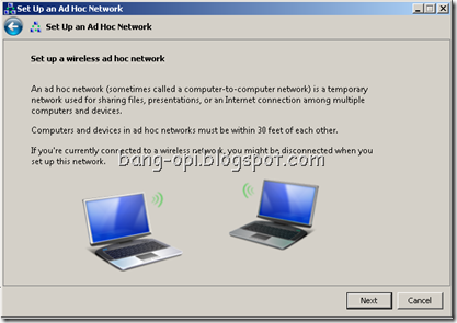 setup a wireless ad hoc