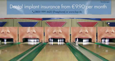 Funny Dental care advertisement illusion