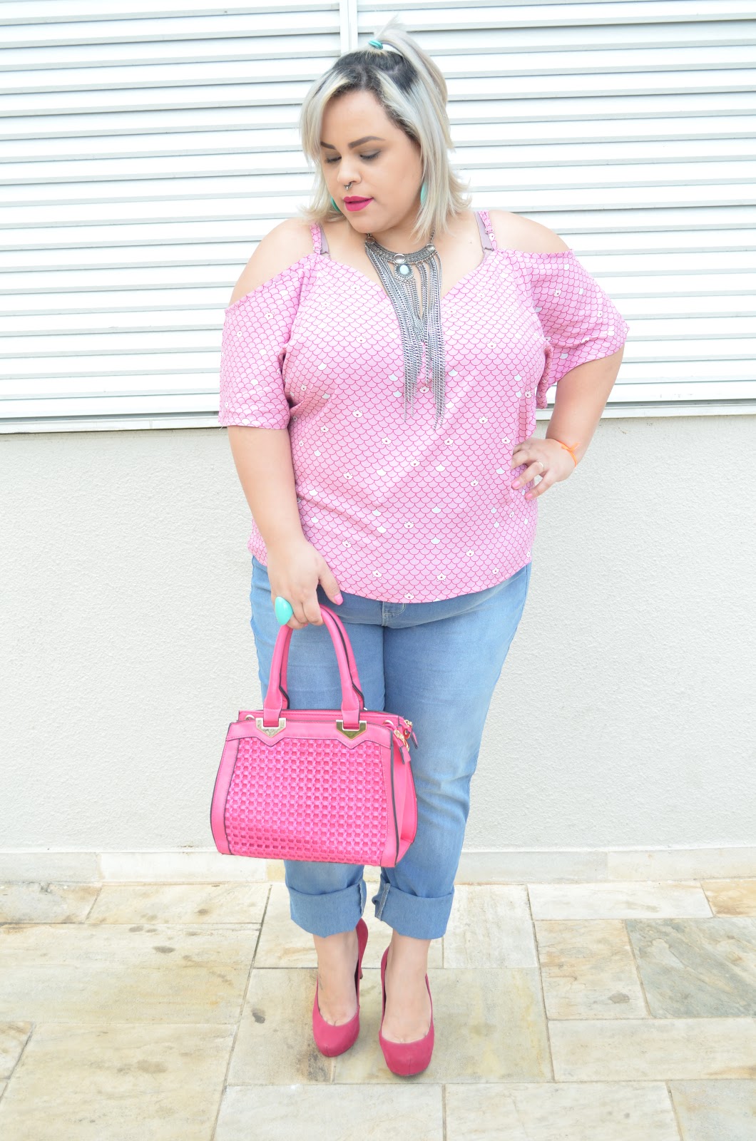 blusinha plus size, blusa rosa, blusa ciganinha, calça plus size, look, looks, Moda, moda plus, Mundo Plus, Plus Size, roupas plus size, tendências, tendências., world plus, 