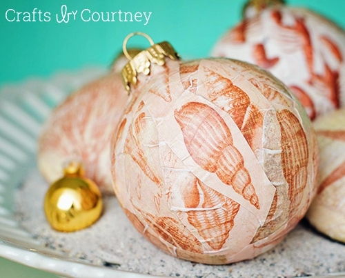 How to Decoupage Ball Ornaments