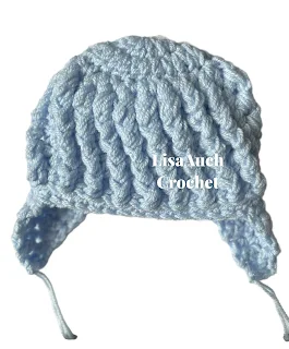 Crochet Ear Flap Hat  Free Crochet Baby hat Pattern