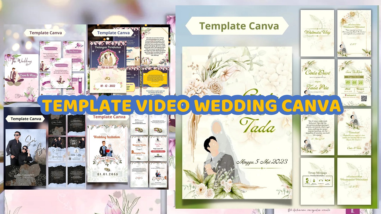 Template Video Wedding Canva