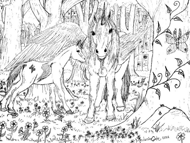 Free Bundle Of Majestic Unicorn Coloring Pages