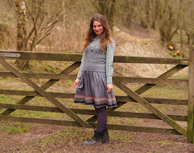 wearing grey in the countryside