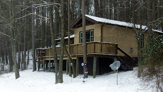 Pinewood cabin at Marsh Hollow