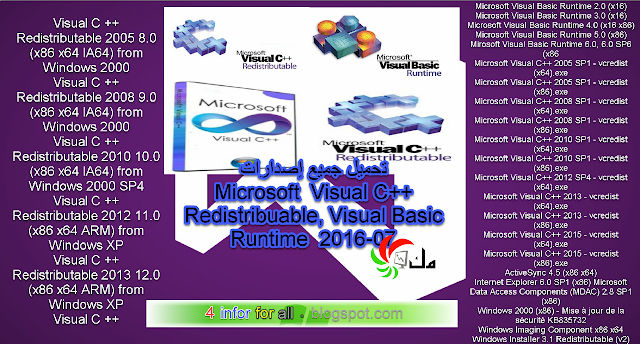 موسوعة تاك تنزيل أحدث الحزم المدعومة رابط مابشر ومجاني Microsoft Visual C Redistributabe 17