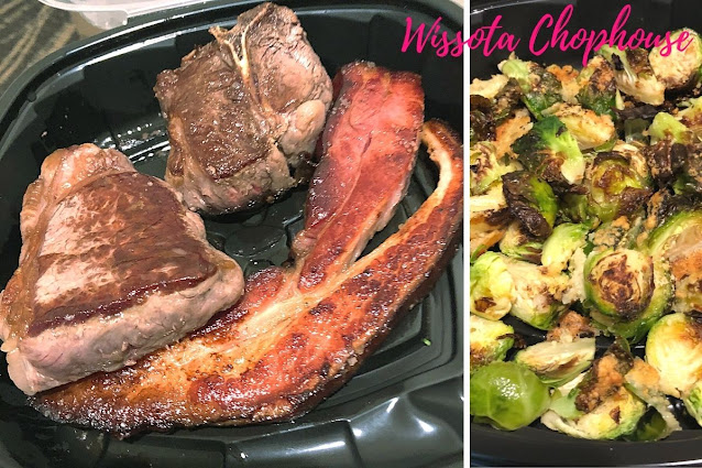 Mixed Grill and Parmesan Crusted Brussels Sprouts make for a fantastic dinner at Wissota.