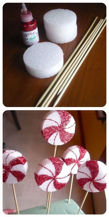 Peppermint Lollipop Decor Idea