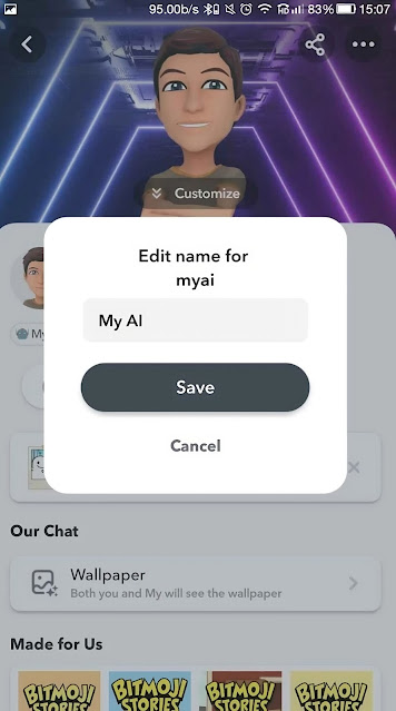 How to Change  My AI Chatbot Gender on Snapchat and Styling the Avatar