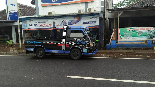 cutting sticker l300 hitam biru