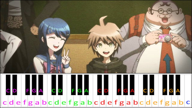 Zetsubousei: Hero Chiryouyaku (Danganronpa Ending Theme) Piano / Keyboard Easy Letter Notes for Beginners