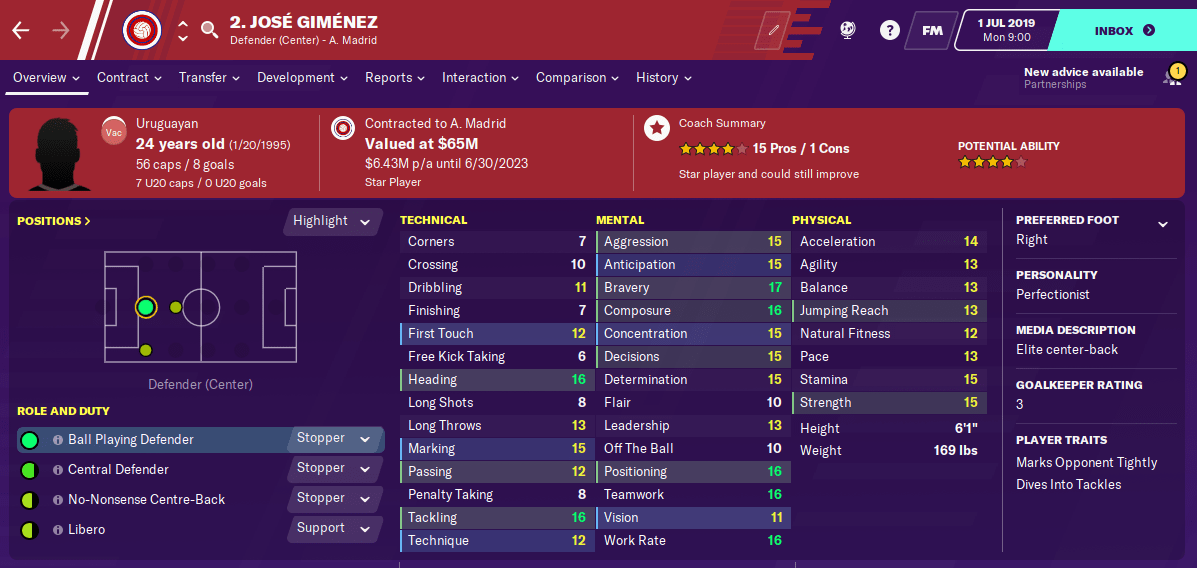 Jose Gimenez FM20