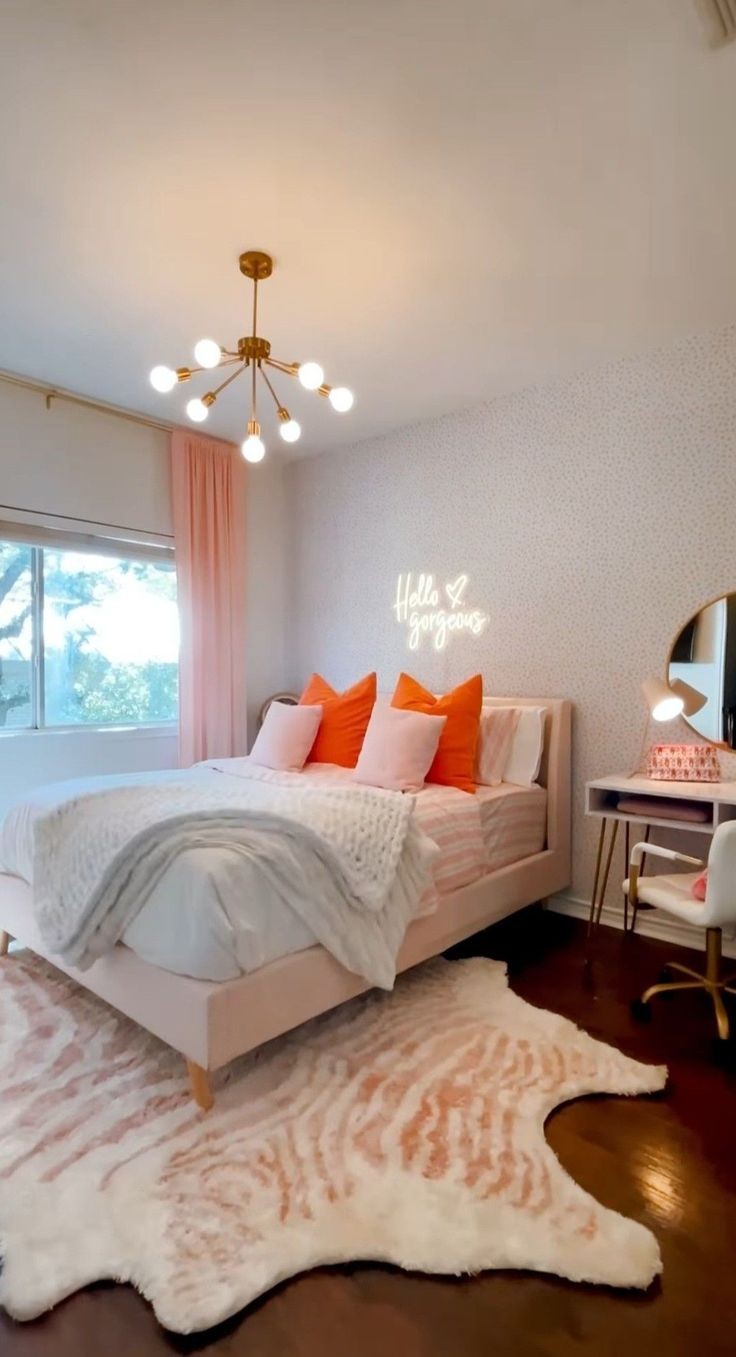 orange bedroom ideas