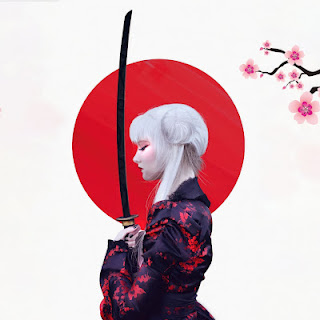 Samurai Japanese Girl Minimalism wallpaper, Artist, iPad, 4K