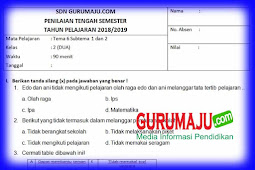 Soal UTS / PTS Kelas 2 Semester 2 Kurikulum 2013