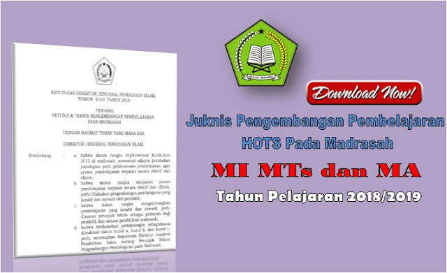 Juknis Pengembangan Pembelajaran Model HOTS Pada Madrasah