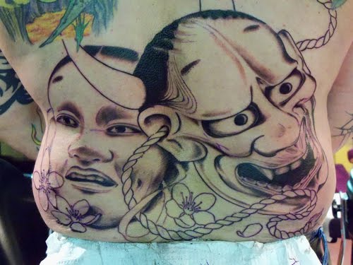 Hannya Mask Tattoos Masks Are Scary Looking And Demonic