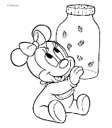 Desenhos da Minnie bebê para colorir