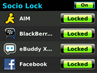 Socio Lock Premium v2.2 BlackBerry App