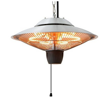 Ener-G+ Infrared Indoor/Outdoor Ceiling Electric Patio Heater, Silver