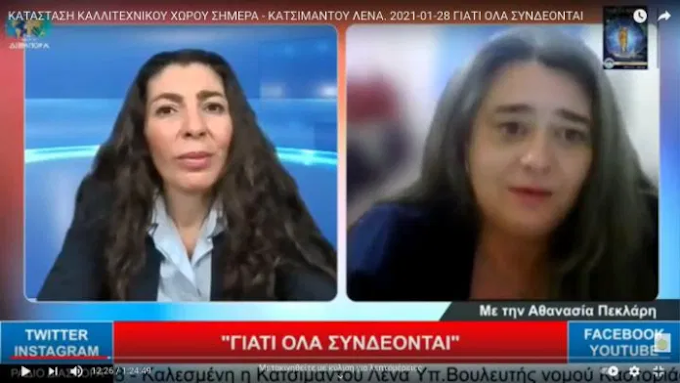 ΚΑΤΑΣΤΑΣΗ ΚΑΛΛΙΤΕΧΝΙΚΟΥ ΧΩΡΟΥ ΣΗΜΕΡΑ – ΚΑΤΣΙΜΑΝΤΟΥ ΛΕΝΑ. 2021-01-28 ΓΙΑΤΙ ΟΛΑ ΣΥΝΔΕΟΝΤΑΙ