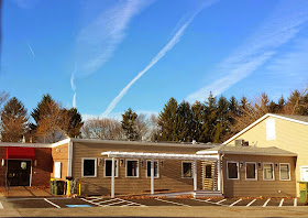 Franklin TV studio with the 'cloud' antennas up