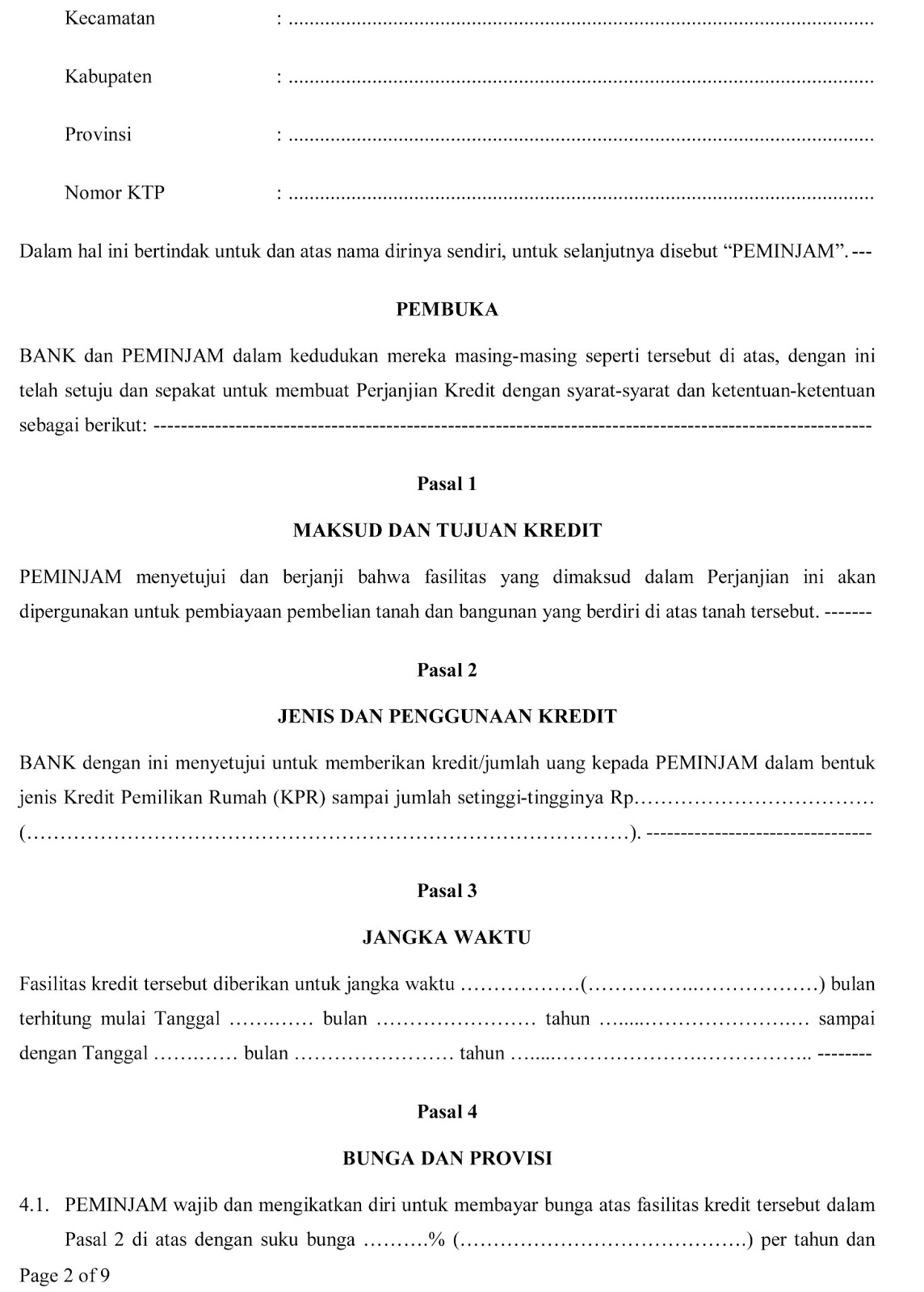 Contoh Surat Kuasa Gadai Bpkb  Wisata Dan Info Sumbar