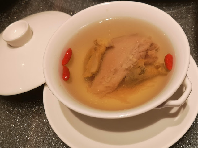 Double-boiled Sea Whelk with Kampong Chicken Soup