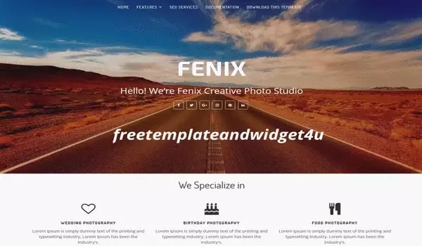Fenix Blogger Template Free Download