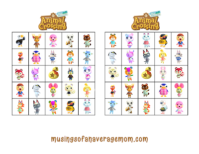 free printable animal crossing activities