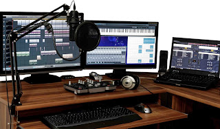 Studio depicting how a voice of a voice artist can be significantly boosted 