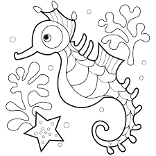  for kids is an action inwards the summertime twenty-four hours Seahorse Coloring Page