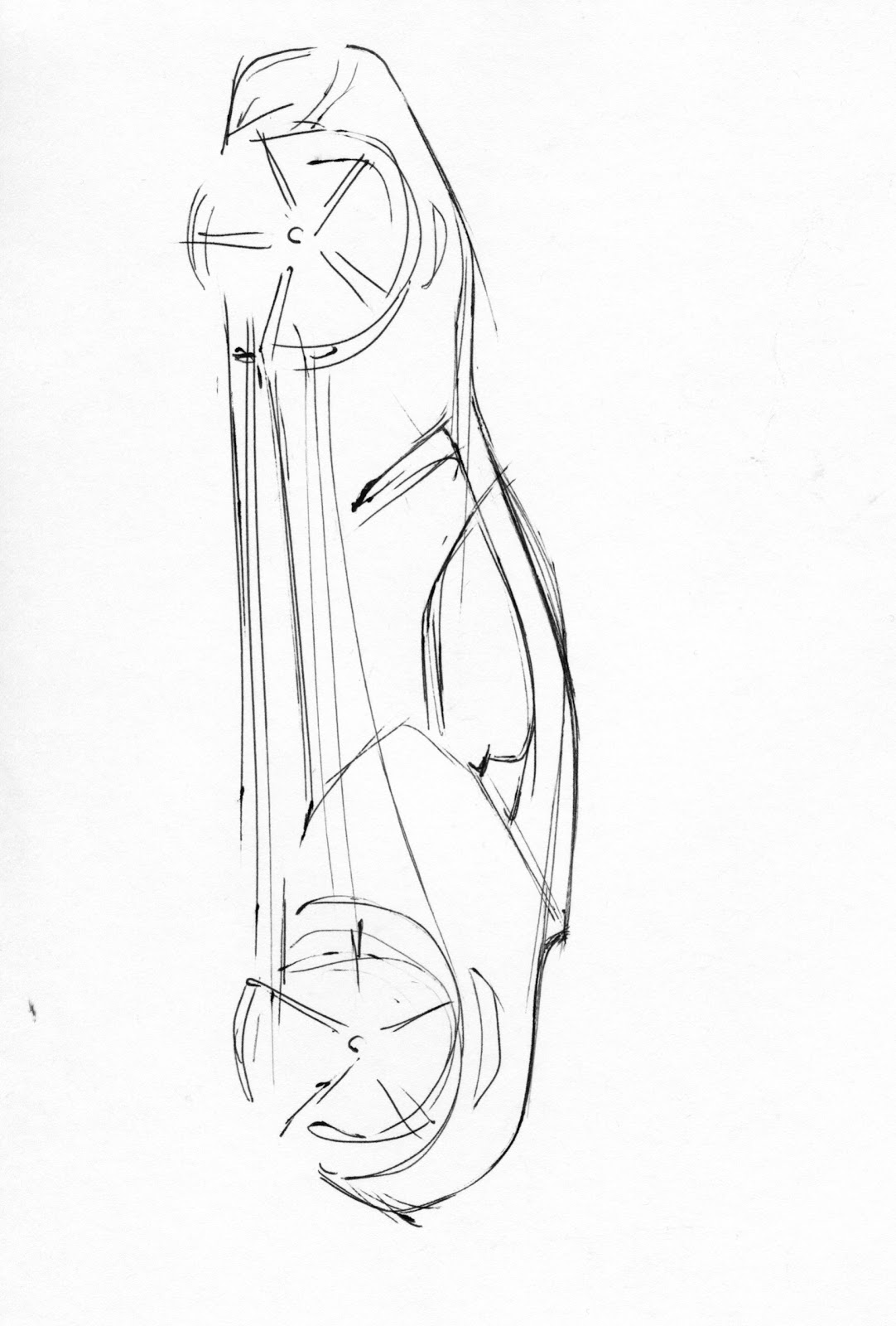 Ling: vertical car sketch