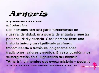 significado del nombre Arneris