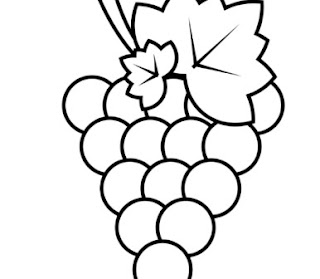 Easy Grapes Drawing