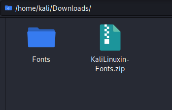 fonts directory