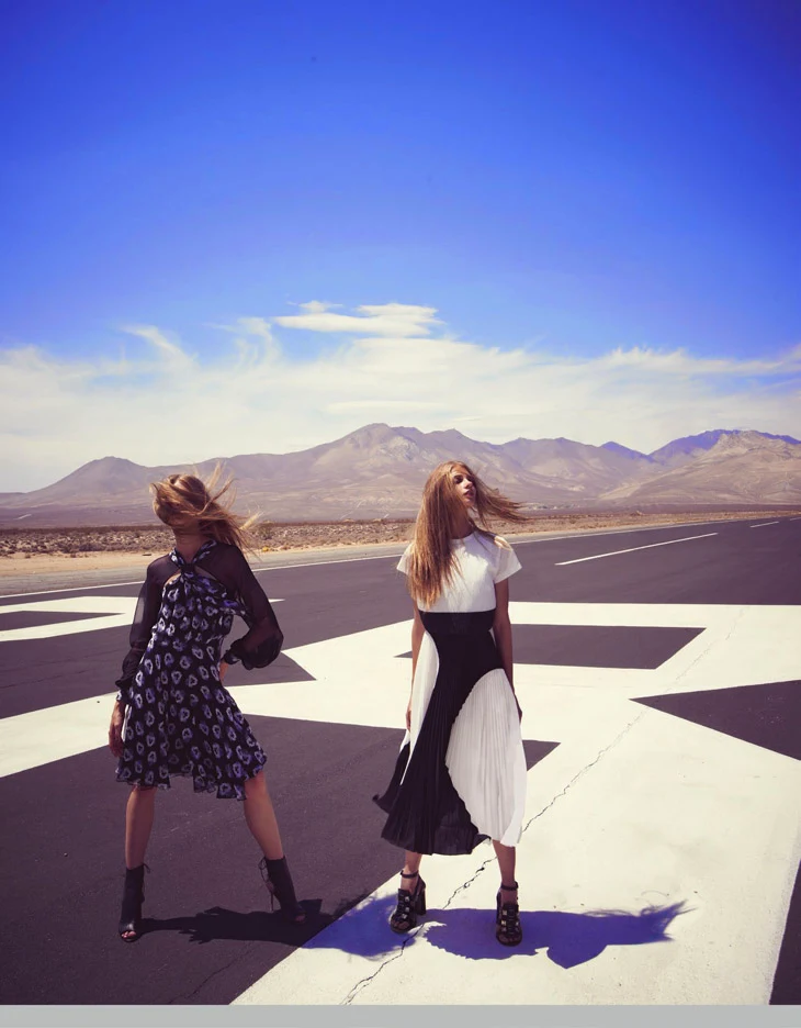 Neiman Marcus Resort 2014 Lookbook featuring Anna Selezneva
