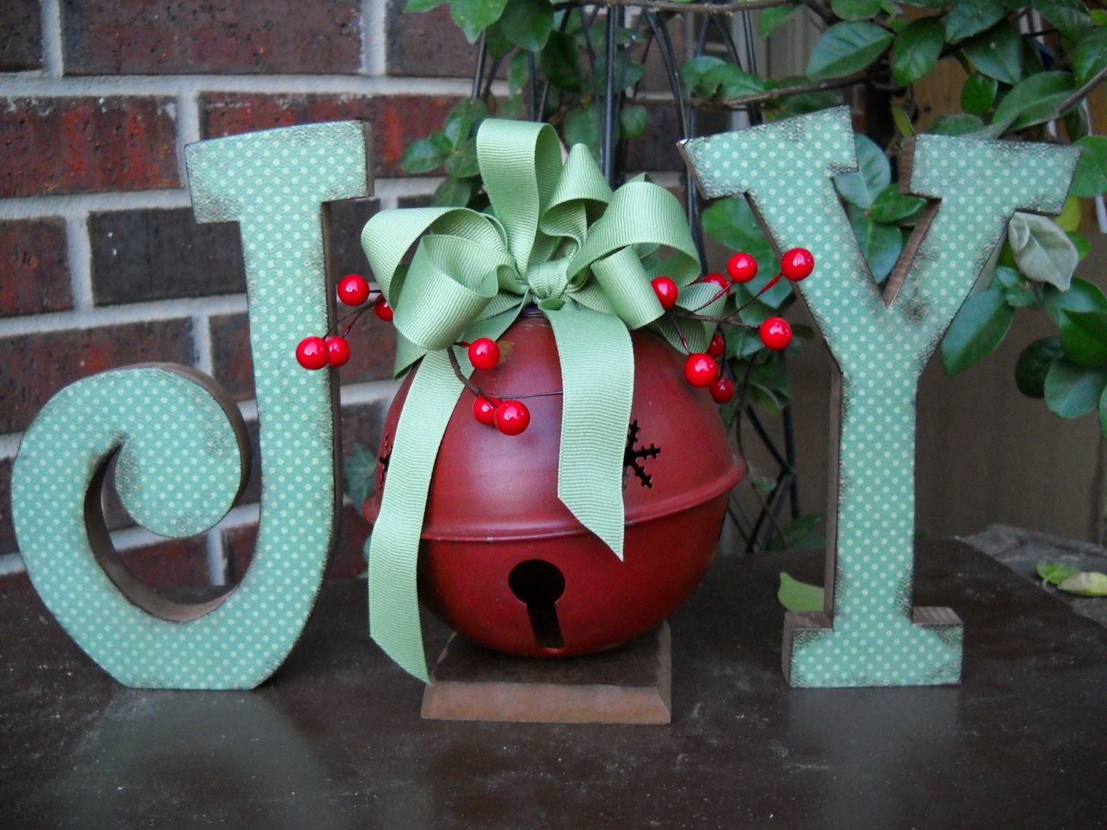  Christmas  Decor  Chunky Wood Antiqued JOY  Letters Wood 