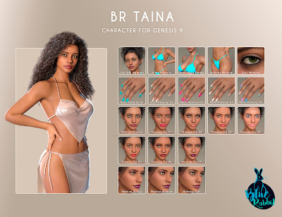 Taina Catwalk Character, Outfit and Poses for Genesis 9 Feminine: A Comprehensive Review